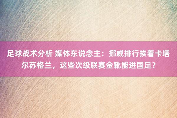 足球战术分析 媒体东说念主：挪威排行挨着卡塔尔苏格兰，这些次级联赛金靴能进国足？