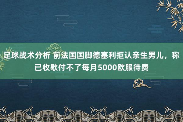 足球战术分析 前法国国脚德塞利拒认亲生男儿，称已收歇付不了每月5000欧服待费